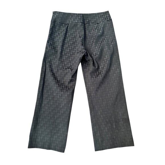 F. J. Malik Women's Black Circled Pattern Pants - Picture 3 of 8